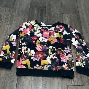 Girls xhilaration floral sweater